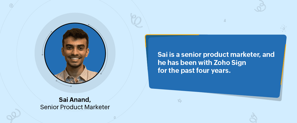 Sai Anand Senior product manager 
