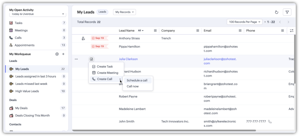 Zoho WorkQueue